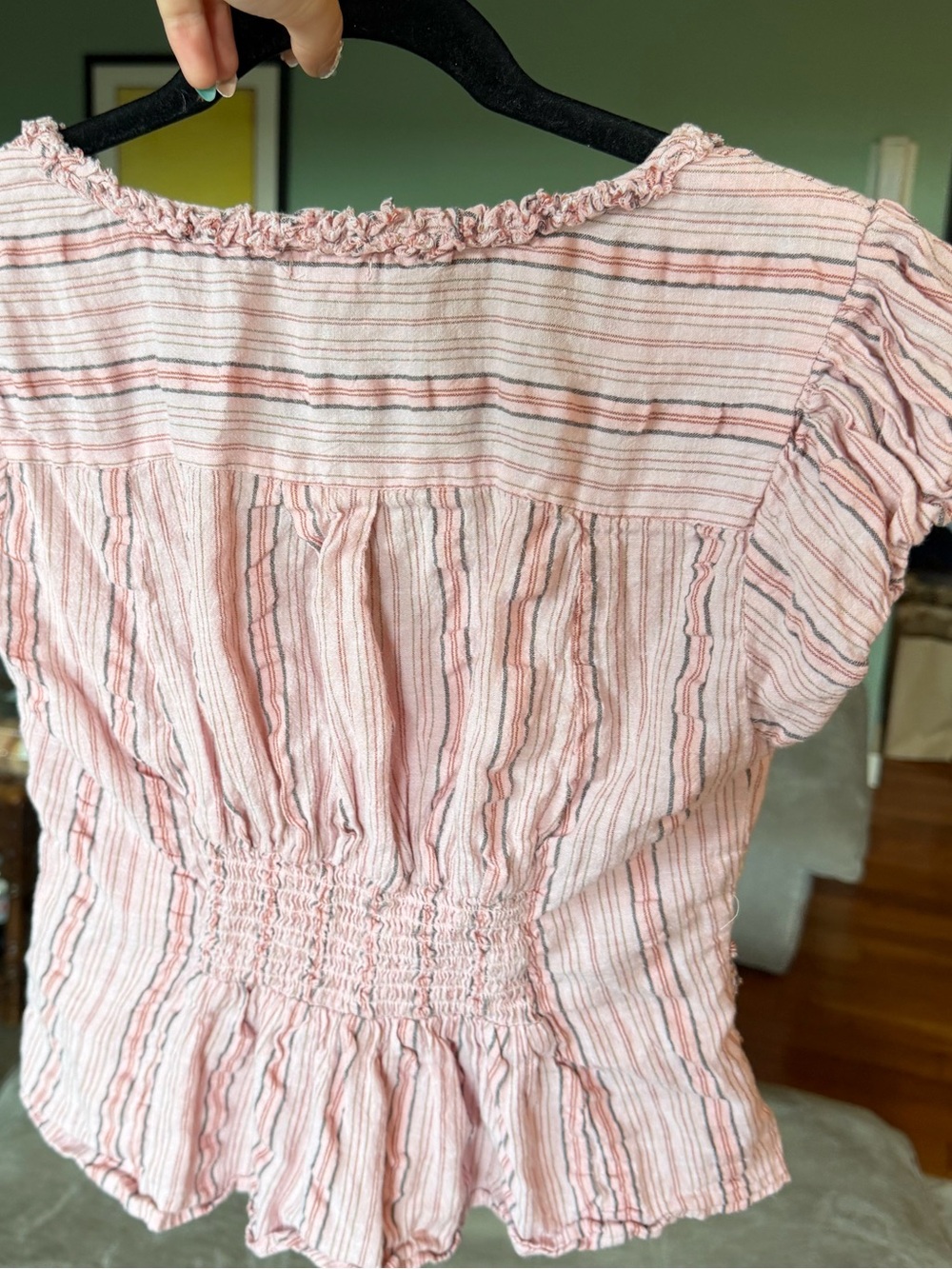 Kimchi Blue Pink Babydoll top Blouse - Picture 2 of 5